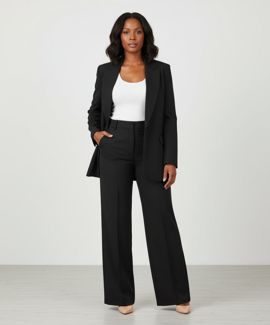 Women's Office Blazer Set – Tailored Pants Set