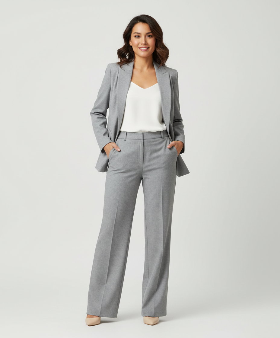 Women's Office Blazer Set – Tailored Pants Set