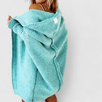 Women's Oversized Longline Cardigan – Relaxed Knee-Length Cardigan