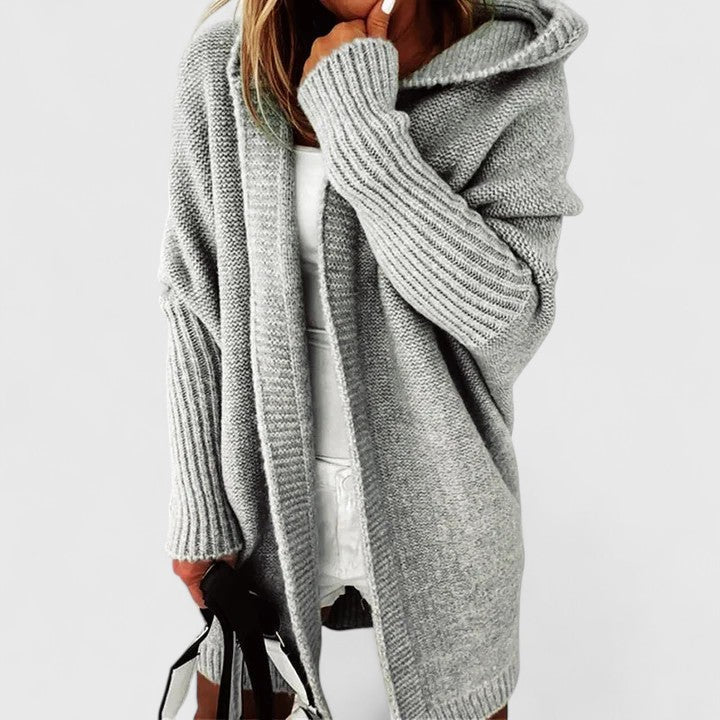 Women's Oversized Longline Cardigan – Relaxed Knee-Length Cardigan