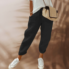 Women's Wide Leg Linen Pants – Casual Summer Pants