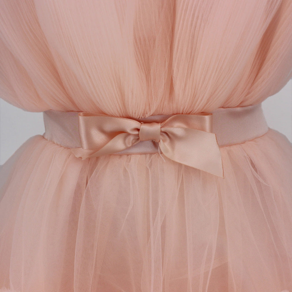 Women's Layered Tulle Party Dress – Festive Evening Occasion Dress
