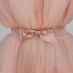 Women's Layered Tulle Party Dress – Festive Evening Occasion Dress