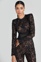 Women's Sequin Party Jumpsuit – Sparkly Formal Occasion Jumpsuit