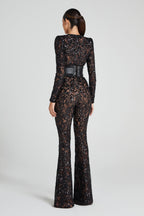 Women's Sequin Party Jumpsuit – Sparkly Formal Occasion Jumpsuit