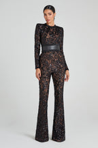 Women's Sequin Party Jumpsuit – Sparkly Formal Occasion Jumpsuit