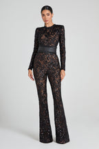 Women's Sequin Party Jumpsuit – Sparkly Formal Occasion Jumpsuit