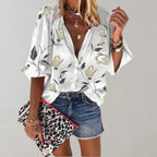 Women's Floral Longline Blouse – Lightweight Summer Print Blouse