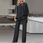 Women's Long Sleeve Pants Set – Relaxed Top & Matching Trouser Set