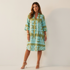 Women's Casual Spring Dress – Flowy Midi Dress