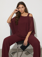 Women's Occasion Two-Piece Set – Flowy Chiffon Set