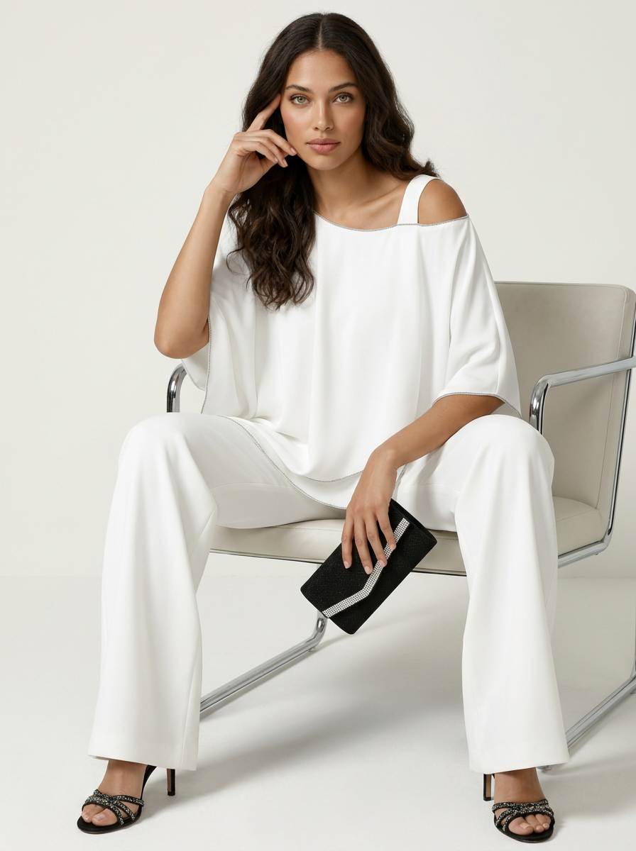 Women's Occasion Two-Piece Set – Flowy Chiffon Set