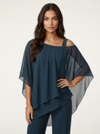 Women's Occasion Two-Piece Set – Flowy Chiffon Set