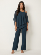 Women's Occasion Two-Piece Set – Flowy Chiffon Set