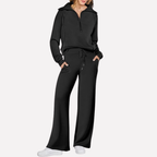 Women's Wide Leg Travel Set – Relaxed Top Matching Pants Set