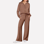 Women's Wide Leg Travel Set – Relaxed Top Matching Pants Set
