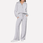 Women's Wide Leg Travel Set – Relaxed Top Matching Pants Set