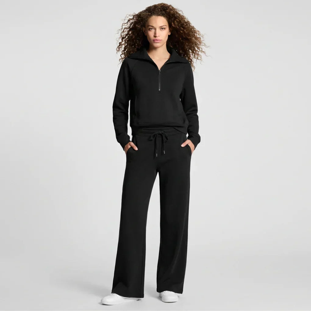 Women's Wide Leg Travel Set – Relaxed Top Matching Pants Set