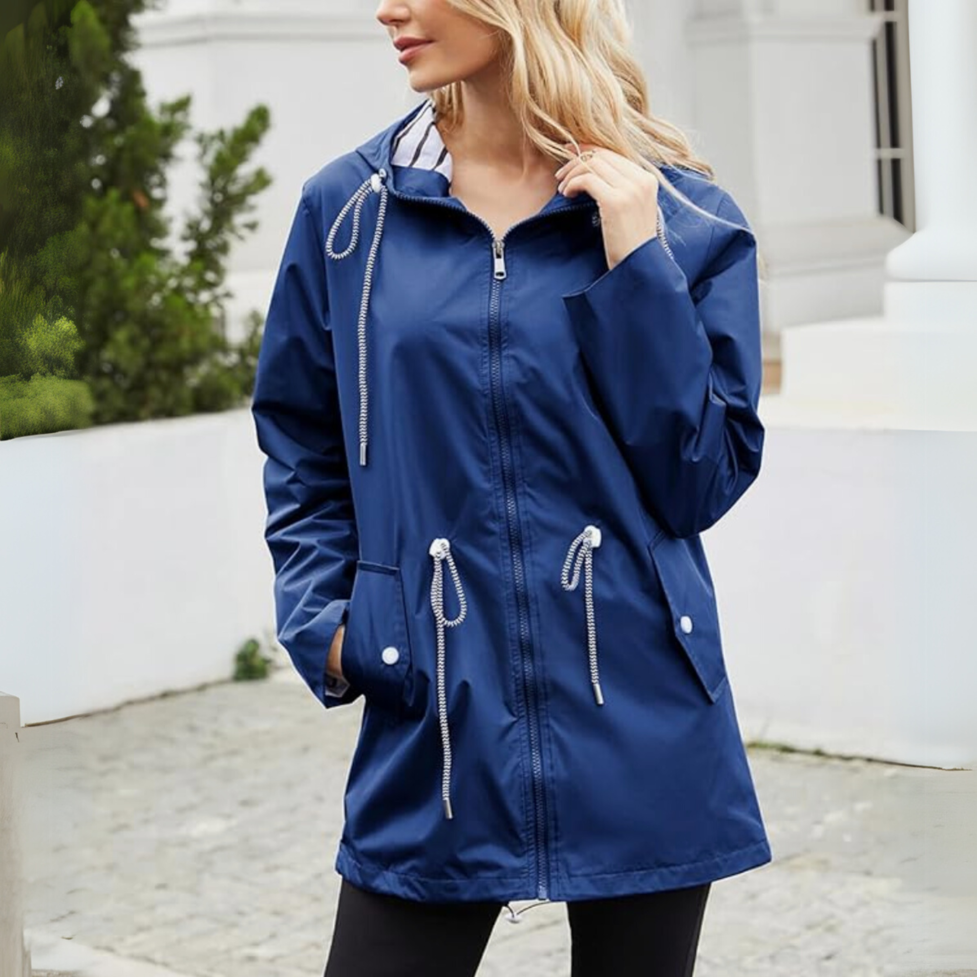 Women's Lightweight Rain Coat – Waterproof Rain Coat – Danielle