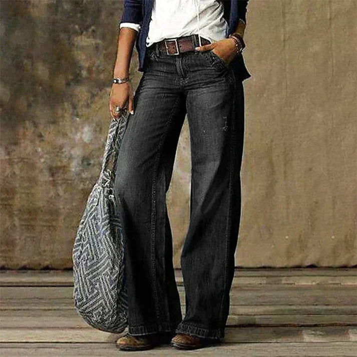 Women's Office Wide Leg Pants – Relaxed Dress Pants