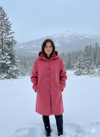 Women's Hooded Longline Coat – Windproof Lightweight Transitional Coat