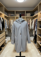 Women's Hooded Longline Coat – Windproof Lightweight Transitional Coat