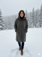 Women's Hooded Longline Coat – Windproof Lightweight Transitional Coat