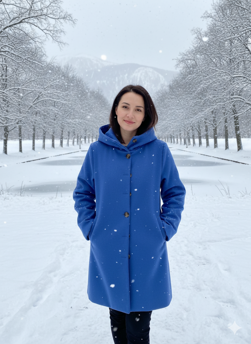 Women's Hooded Longline Coat – Windproof Lightweight Transitional Coat