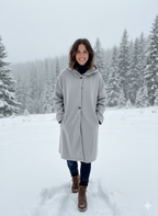 Women's Hooded Longline Coat – Windproof Lightweight Transitional Coat