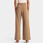 Women's Flowy Wide Leg Trousers – High Waist Everyday Dress Pants