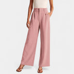 Women's Flowy Wide Leg Trousers – High Waist Everyday Dress Pants