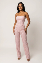 Women's Strapless Pants Set – Glitter Party Set