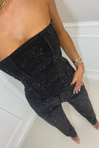 Women's Strapless Pants Set – Glitter Party Set