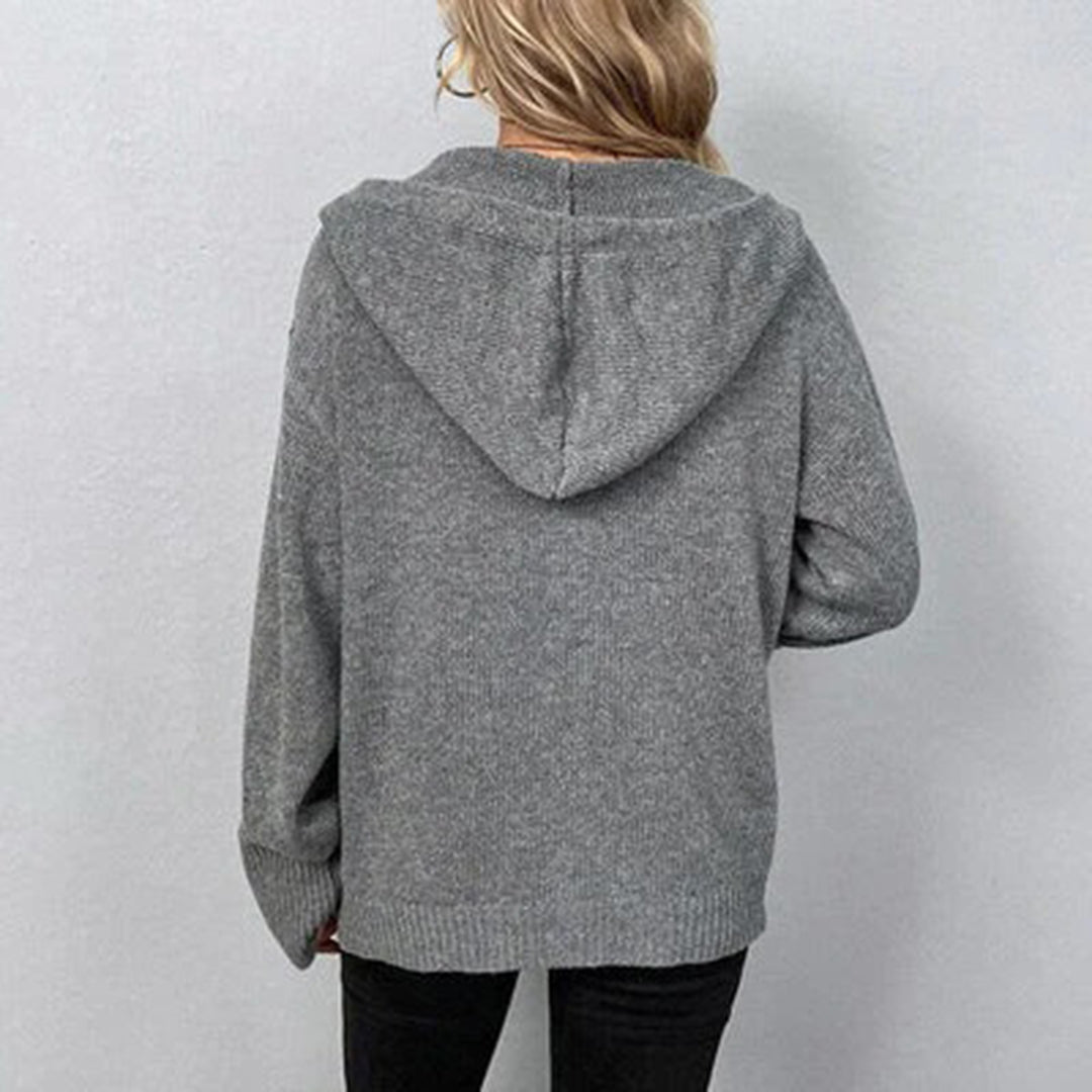 Women's Button Front Cardigan – Classic Long Sleeve Cardigan