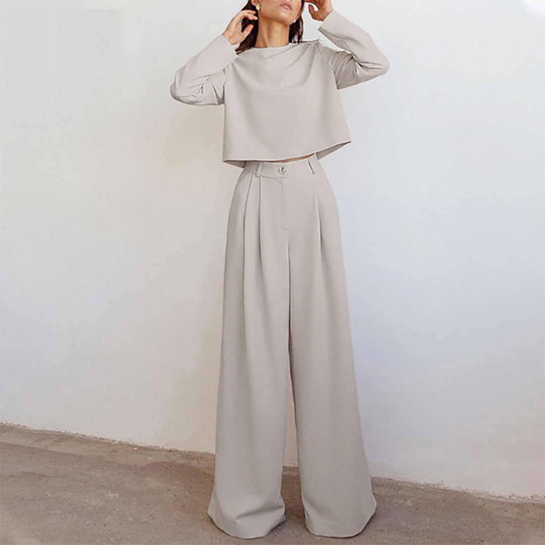 Women's Palazzo Pants Set – Relaxed Top Occasion Co-Ord Set