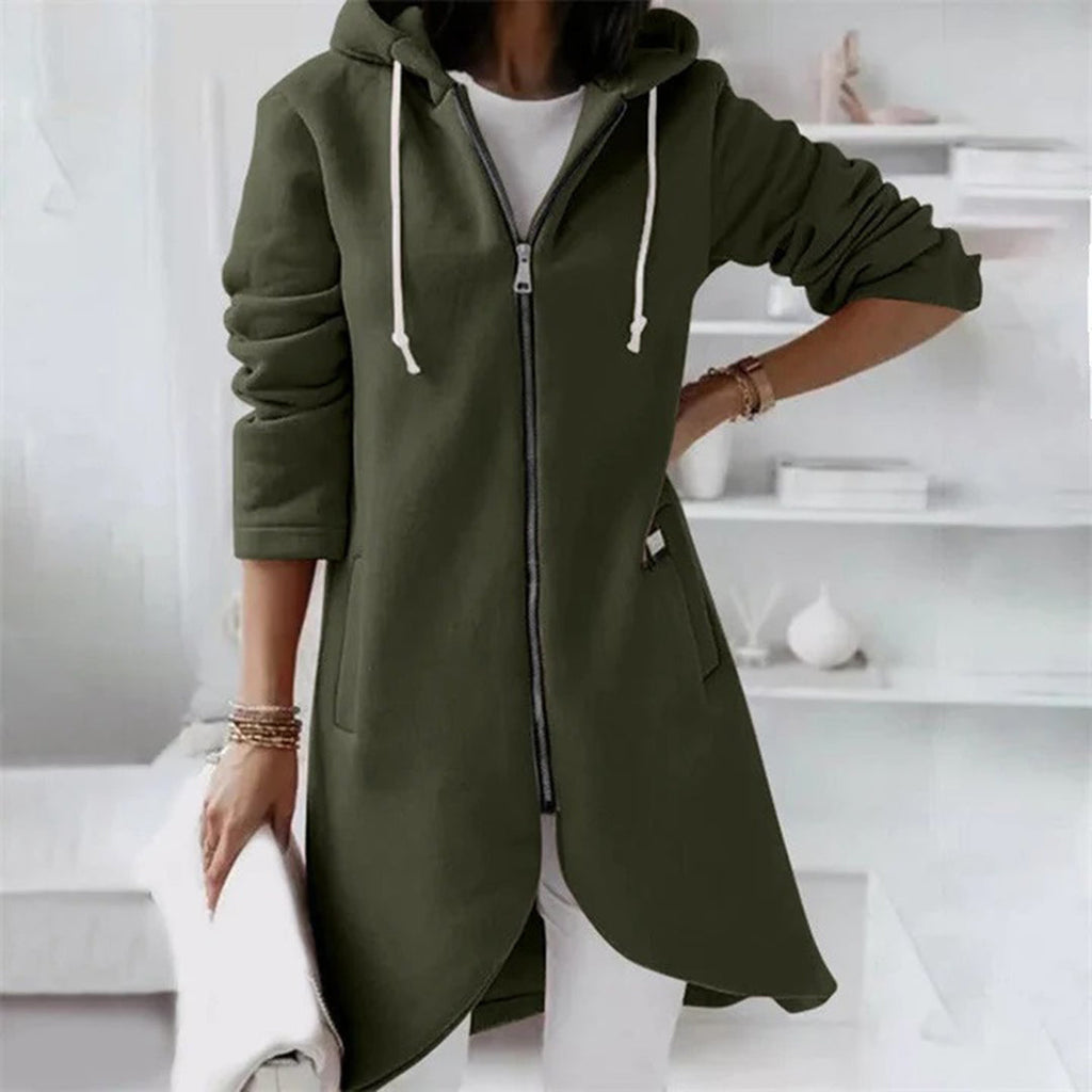 Women's Plush Long Sleeve Cardigan – Relaxed Cold Weather Cardigan