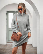 Women's Oversized Long Sweater – Long Sleeve Winter Sweater