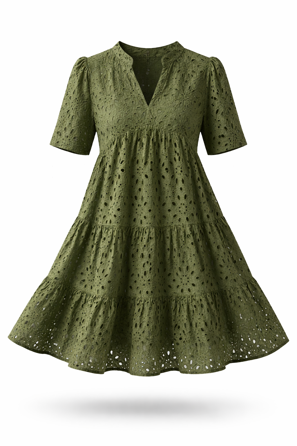 Women's Broderie Midi Dress – Embroidered Summer Dress