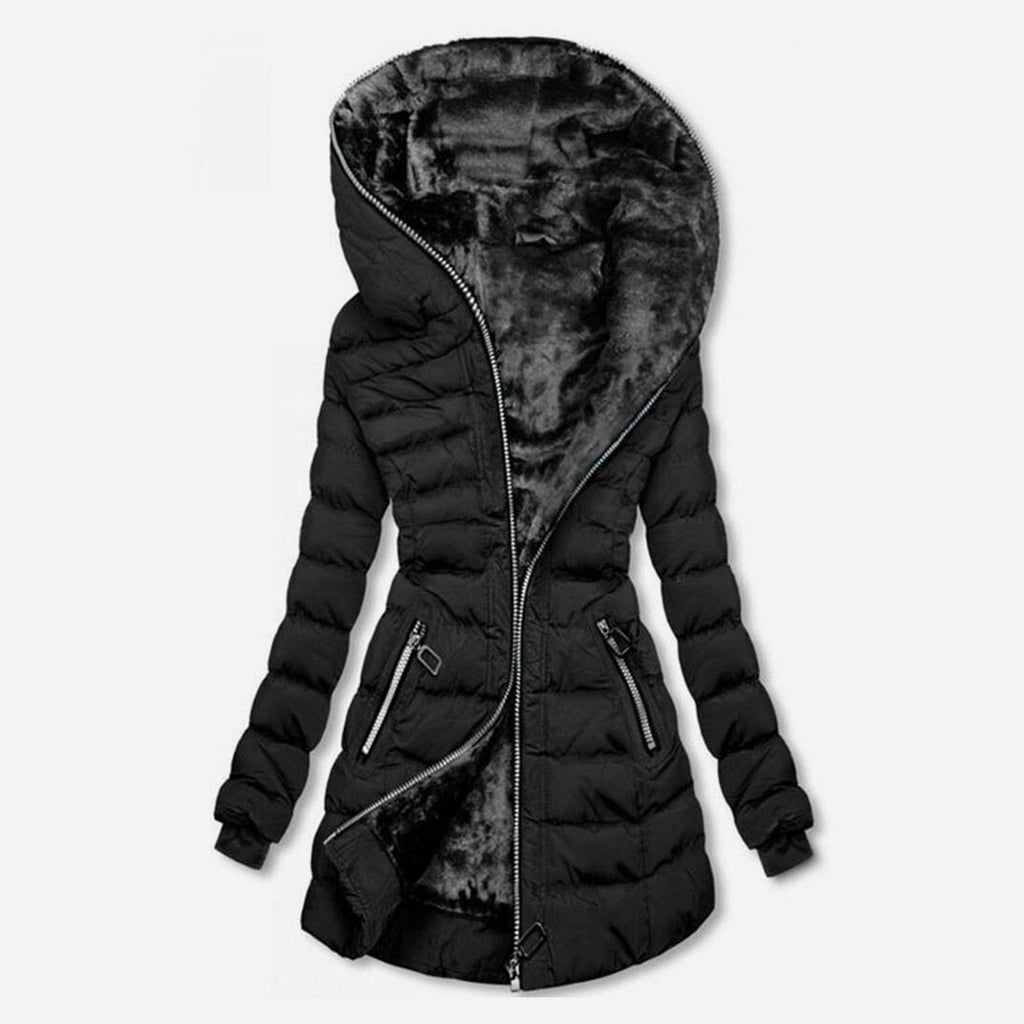 Women's Long Winter Jacket – Weather Resistant Full Coverage Coat