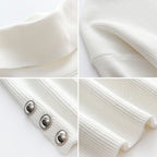 Women's Turtleneck Sweater – Fitted Long Sleeve Knit Sweater