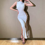 Women's Shimmer Formal Evening Dress – Festive Party Occasion Dress