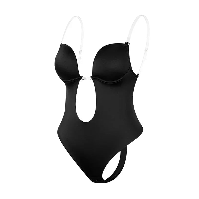 Women's Backless Support Bodysuit – Low Back Seamless Shaping Bodysuit