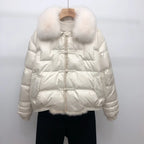 Women's Oversized Puffer Jacket – Relaxed Vintage Winter Jacket