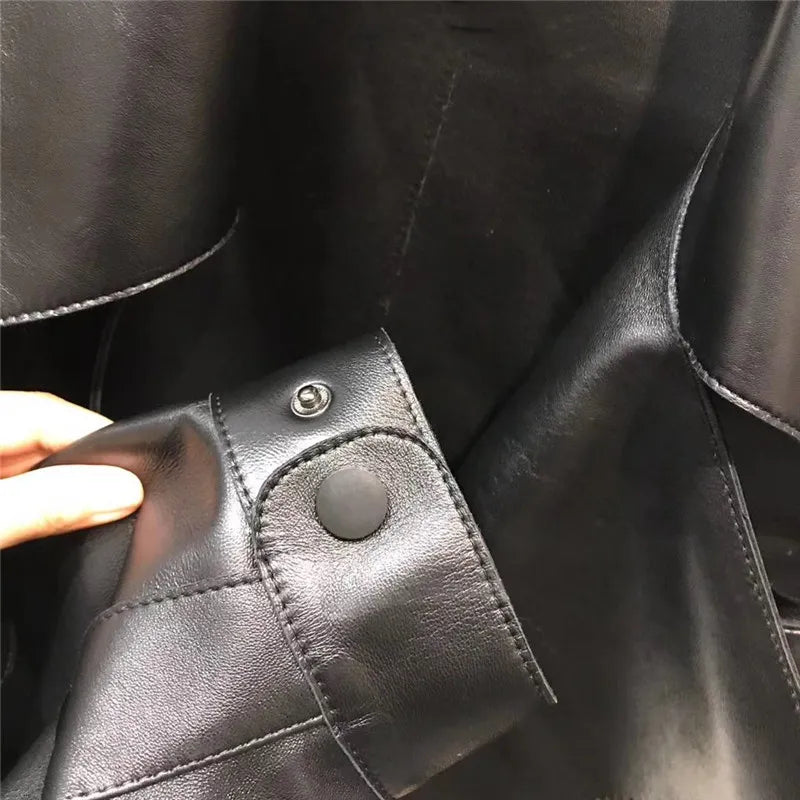 Women's Cropped Faux Leather Jacket – Retro Zip-Up Biker Jacket
