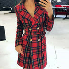 Women's Structured Blazer Dress – Tailored Formal Party Dress