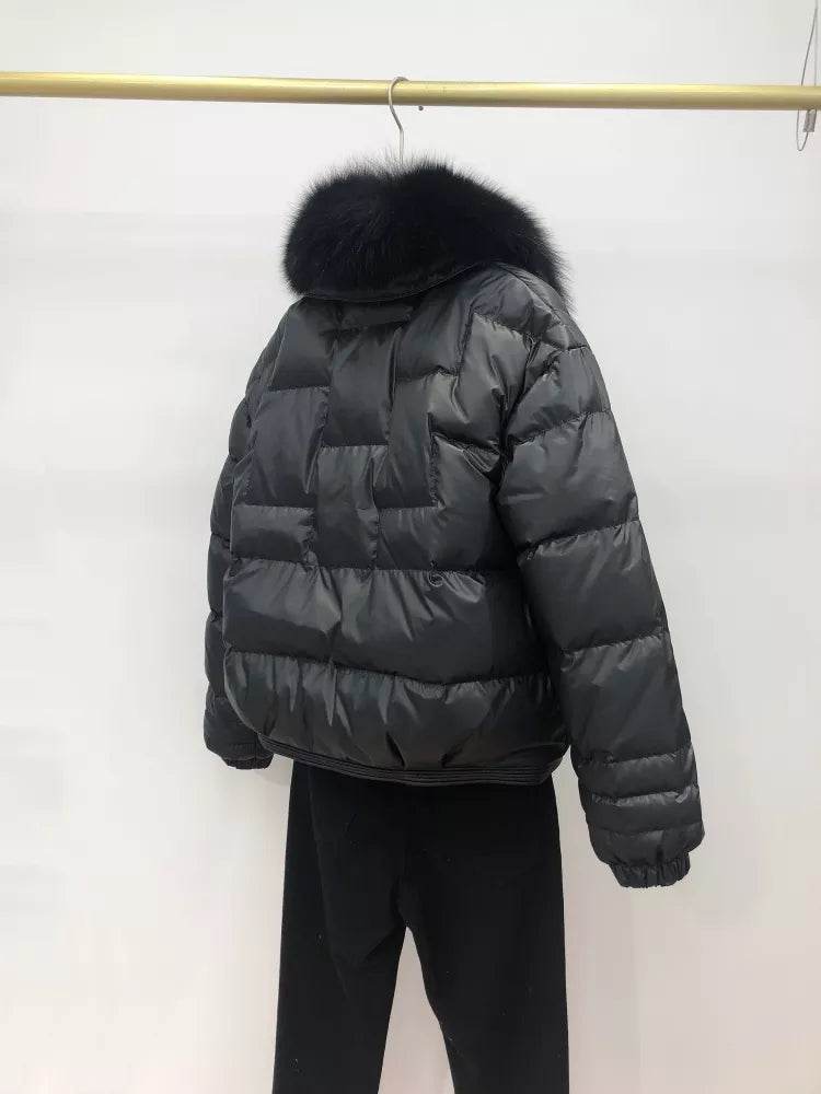 Women's Oversized Puffer Jacket – Relaxed Vintage Winter Jacket