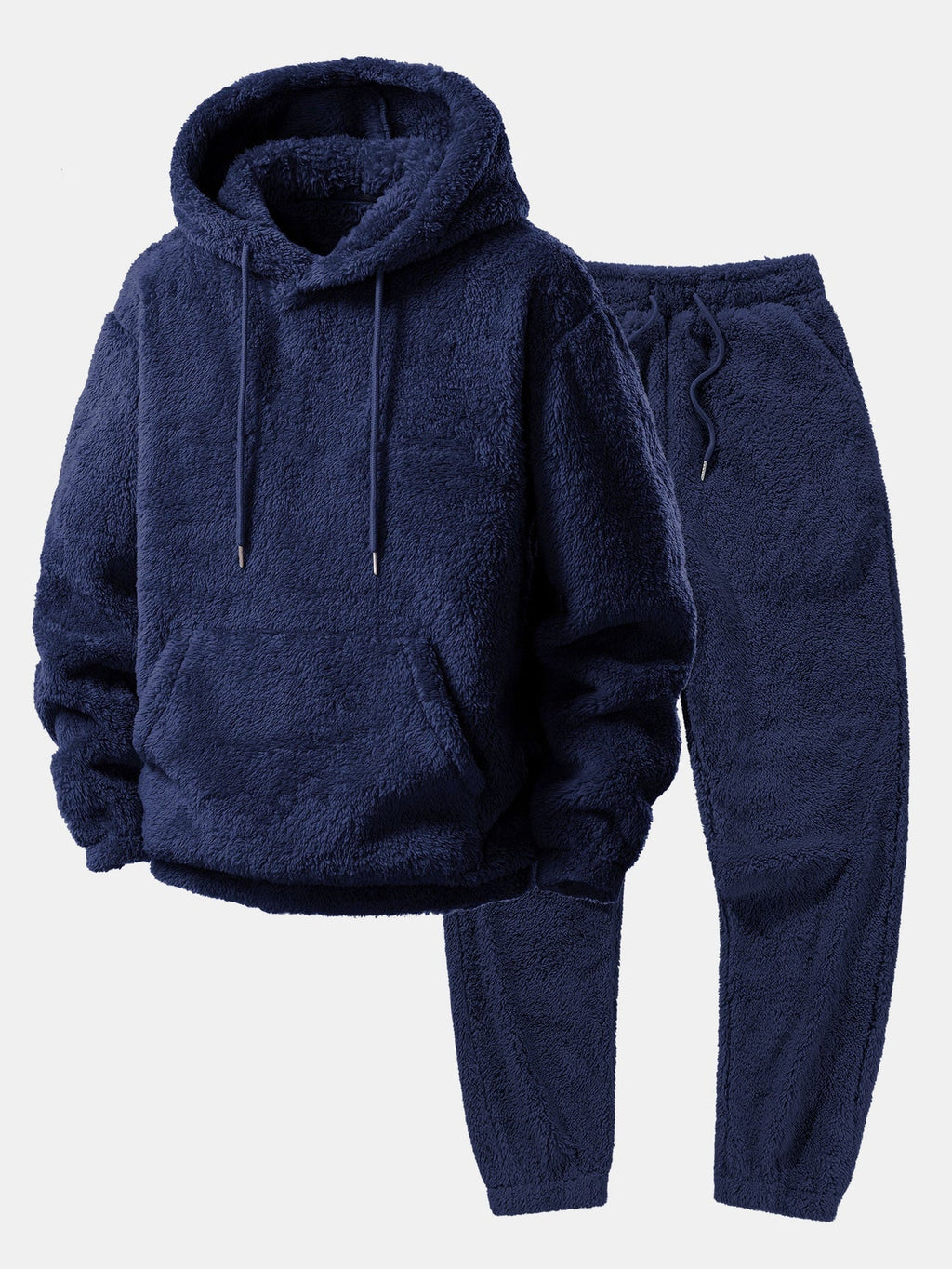 Women's Teddy Fleece Set – Hooded Jogger Lounge Set