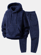 Women's Teddy Fleece Set – Hooded Jogger Lounge Set