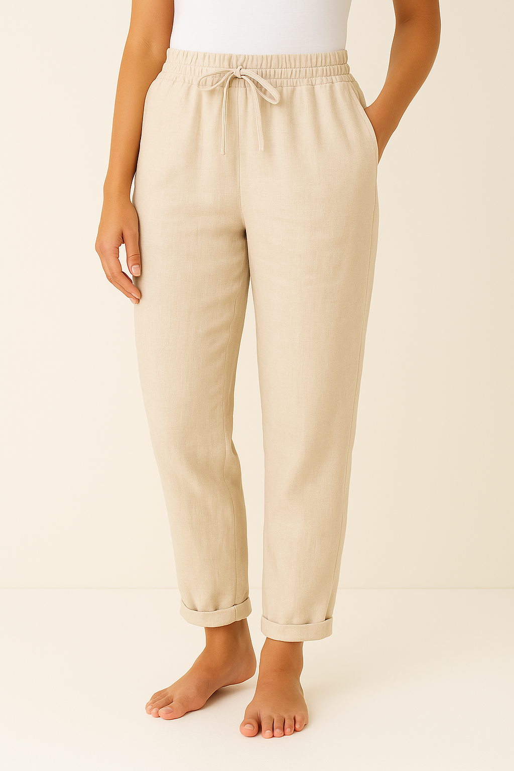 Women's Straight Leg Trousers – High Waist Tailored Everyday Pants