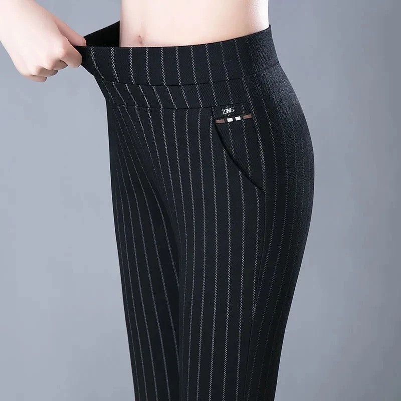 Women's Slim Fit Stretch Trousers – Tailored Day-to-Night Dress Pants